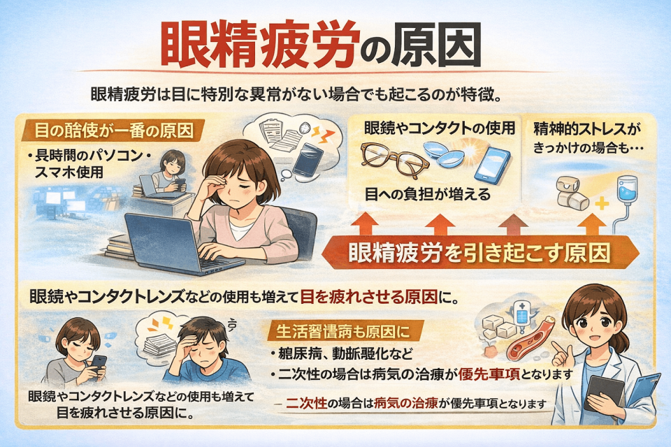 眼精疲労の原因
