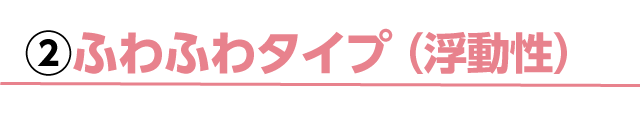 ②フワフワするタイプのめまい（浮動性のめまい）