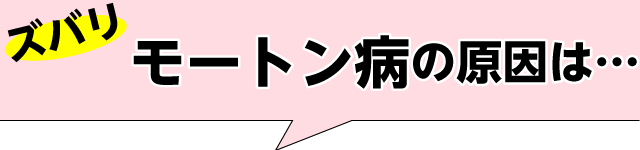 ズバリモートン病の原因は…