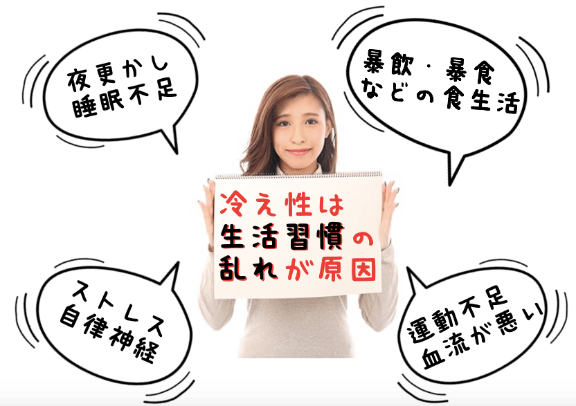 冷え性は生活習慣の乱れ