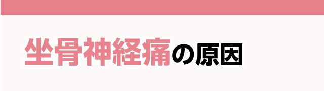 坐骨神経痛の原因